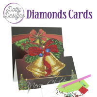 D0tty Design® - Set van 5 diamond painting easel kerstkaarten 